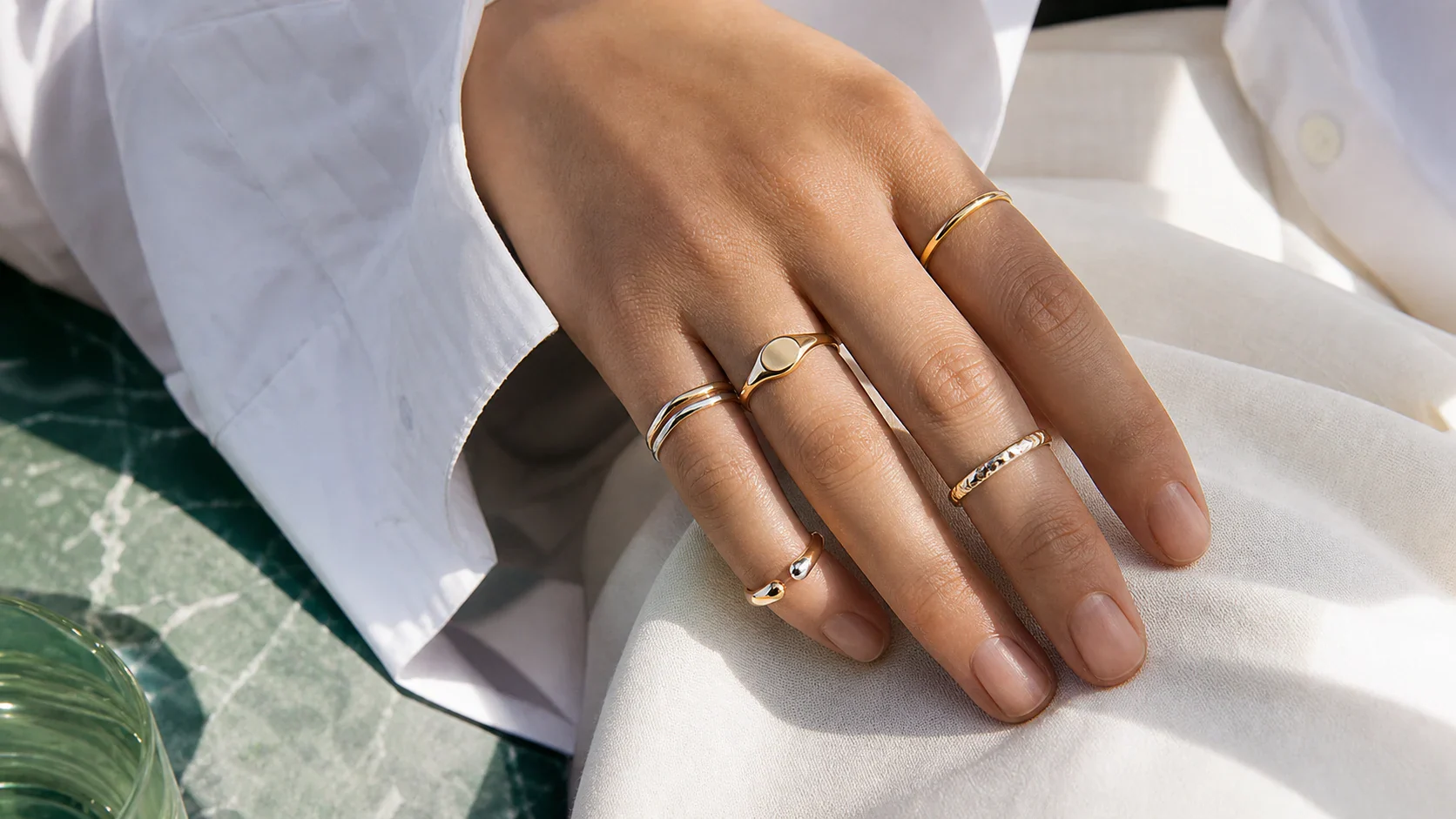 8 Ring Stack Ideas, From Quiet Bands to One Bold Accent