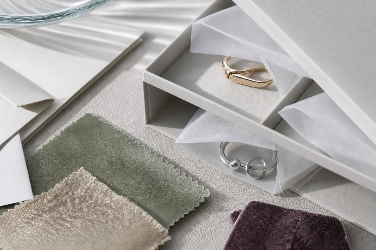 Room Key jewelry edition opened in separate compartments with space for objects and identifying information