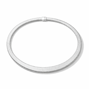 silver snake chain necklace sterling silver minimalist ribbed chain with sleek box clasp, high-polish finish